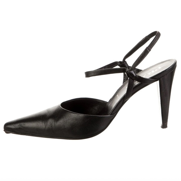 Prada Shoes - Prada Leather Slingback Pumps